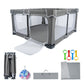 Nvlirun Foldable Baby Playpen 50x50 ,Playpen for Babies and Toddlers with Mat,Foldable playpen with Door,Indoor and Outdoor Baby