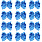 Oaoleer Big Hair Bows For Girls 12 Pcs 6' Royal Bule Grosgrain Ribbon Large Boutique Bow Alligator Clips Hair Accessories For T