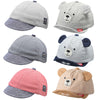 Zhanmai 6 Pieces Baseball Cap Adjustable Striped Bear Sunhat Baseball Hats Soft Cotton Hat Cute Lovely