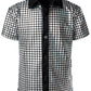 Jogal Boy 'S Dress Shirt Sequins Button Down Shirts 70S Disco Party Costume 8 Silver