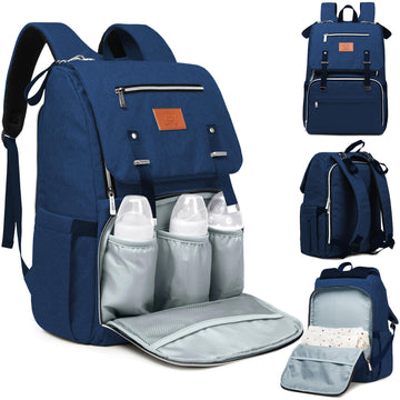 Keababies Baby Diaper Bag Backpack - Large Baby Bag For Boys, Girls, Waterproof Baby Backpack,Diaper Bags For Baby Girl, Baby Bo