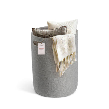 Laundry Basket Hamper - Fleece Basket for Organizing, D  cor and Clothes - For Baby, Kids Room, Nursery, Bedroom, Living Room - 