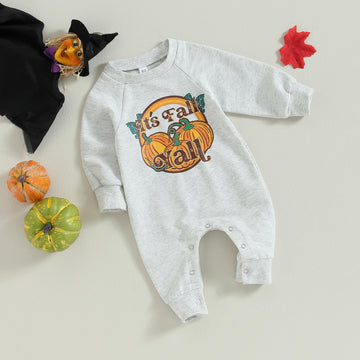 Fybitbo Fall Baby Boy Girl Clothes Its Fall Yall Pumpkin Jumpsuit Rompers Newborn Onesie First Halloween Thanksgiving Baby Outfi