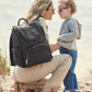 Skip Hop Diaper Bag Backpack: Evermore, Multi-Function Baby Travel Bag 6 In 1, Black