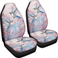 Quelytytrip Hummingbird Cherry Blossoms Print Car Seat Covers for Women,Universal Fit for Most Cars,SUVs,Trucks,Sedan