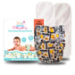 Apple Blossoms Reusable Cloth Diaper For Babies 3M To 3Y | Cpsia Certified 300+Wash |Washable & Adjustable Snap Button | Pack In