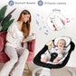 Electric Baby Swings For Infants To Toddler Baby Swing With 5-Speed 3-Seat Positions 5-Point Carabiner,With Bluetooth Music 10-P