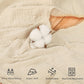 Muslin Nursing Pillow Cover, Cotton Breastfeeding Pillow Cover For Baby Girls Boys, Soft Breathable Nursing Pillowcase For Infan