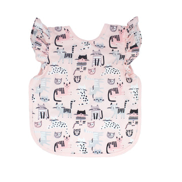 Bapronbaby Kitty Bapron - No Neck Tie Safer Bib For Baby & Toddler - Soft Waterproof Stain Resistant - Machine Washable - Sz Pre