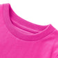 Cosland Toddler Baby Plain T-Shirts, Neon Pink, 2T