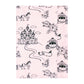 Hudson Baby Unisex Baby Cotton Flannel Burp Cloths, Fairytale Princess, One Size