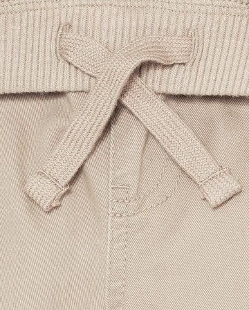 The Children'S Place Baby Boys And Toddler Boys Pull On Cargo Pants, Sand Wash, 6-9 Months