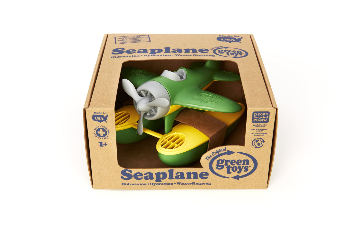 Green Toys Seaplane in Green Color - BPA Free, Phthalate Free Floatplane for Improving Pincers Grip. Toys and Games ,9 x 9.5 x 6