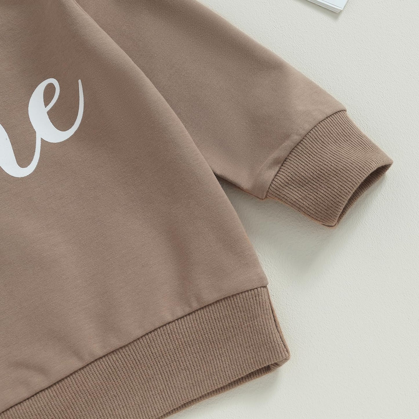 First Birthday Boy Outfit Baby Boy Crewneck Sweatshirt One Year 1St Birthday Outfit Cute Fall Winter Clothes (A-Coffee, 12-18 Mo