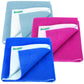 Bumpers AntiPiling Quick Dry & Absorbent Sheet Polycotton Baby Bed Protecting Waterproof Mat (Royal Blue, Rani Pink, Light Blue