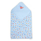 Luvlap Cotton Hooded Wrapper  Baby Towel For New Born | Big Size 75Cm X 75Cm | Soft, Safe & SkinFriendly | Perfect For Newborn