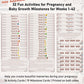 Garybank New Mom Gifts 2024- Love At First Sight Ultrasound Picture Frame, W/ Weekly Pregnancy Milestone Cards & Pregnant Activi