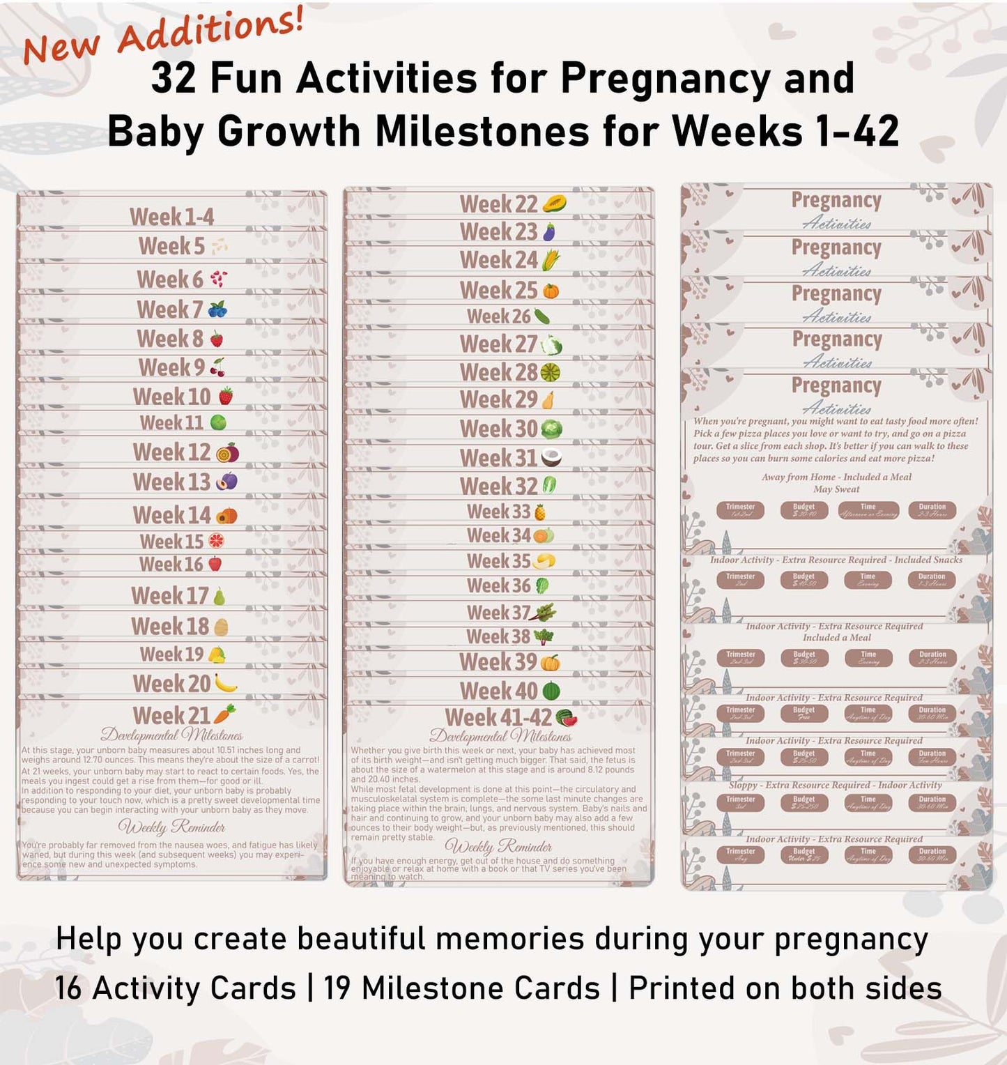 Garybank New Mom Gifts 2024- Love At First Sight Ultrasound Picture Frame, W/ Weekly Pregnancy Milestone Cards & Pregnant Activi
