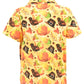 Boys Pumpkin Turkey Print Thanksgiving Collared Polo T Shirt (8Y, Orange)