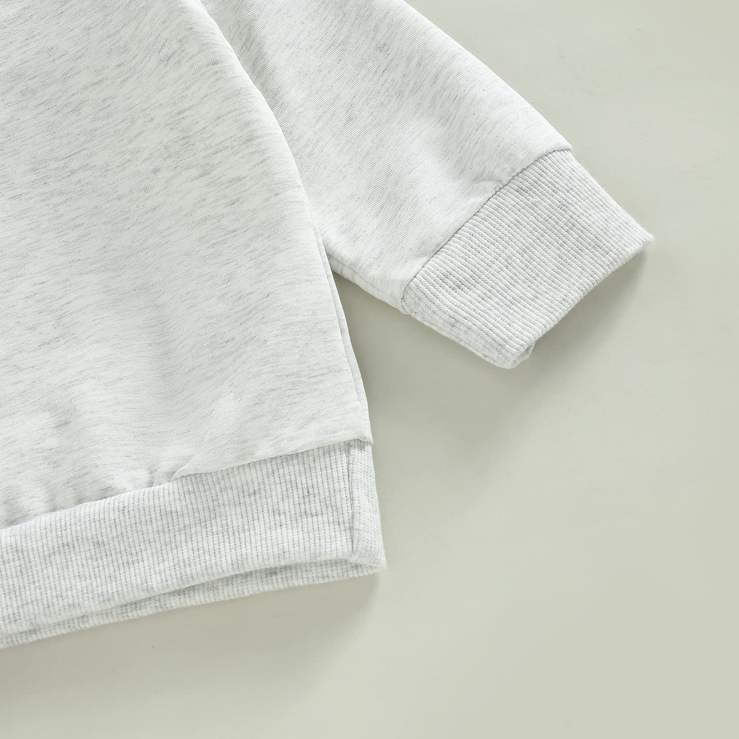 Toddler Baby Boy Clothes Set Solid Color Long Sleeve Crewneck Sweatshirt Top Casual Pants Set 2Pcs Fall Winter Outfits (Gray Gre