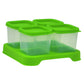 Green Sprouts Fresh Baby Food Unbreakable Cubes (4Oz/4Pk) | Store, Carry, & Serve Homemade Baby Food | Lid Provides Leak-Proof S