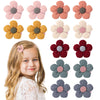 14 Pcs Baby Hair Clips Baby Girl Flowers Hair Clips Cute Non Slip Hair Snap Barrettes Thick Thin Floral Hair Accessories for Inf