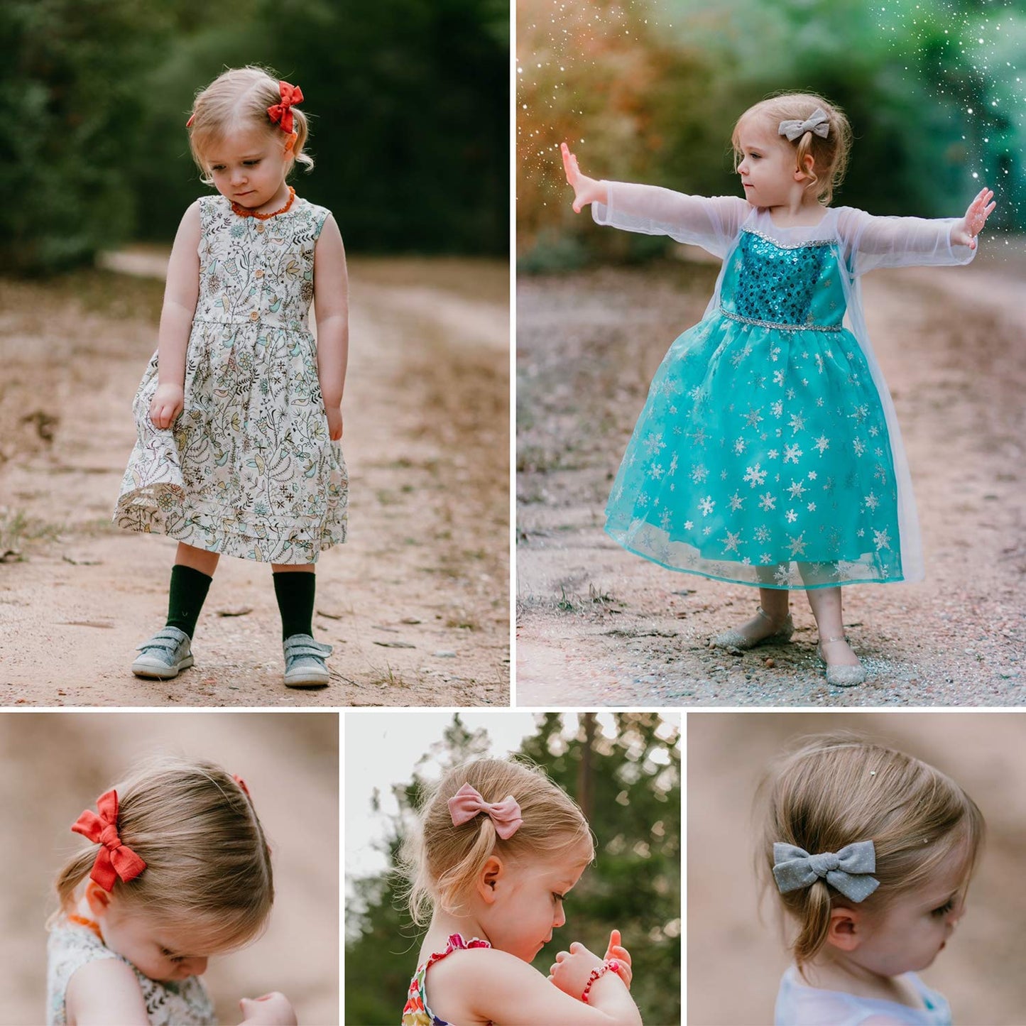 Baby Girl Hair Bow Clips Barrettes, Assorted Hair Accessories Alligator Clip For Little Girls Toddler Kids Teens Small