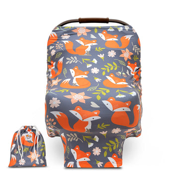 Pip+Hardy Baby Nursing & Breastfeeding Cover, One Size Fits Most, Baby Car Seat Cover With Spandex, Car Seat Covers For Babies,