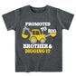 Funnycokid Big Brother T Shirt 6T 5T Promoted To Big Brother Backhoe Loader Construction Digging It T-Shirt Blue Size 5 6 Pregna