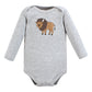 Hudson Baby Unisex Baby Cotton Long-Sleeve Bodysuits, Wild Buffalo 7-Pack, Preemie