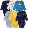 Gerber Baby Boys' 6-Pack Long-Sleeve Onesies Bodysuit, Fox, Newborn