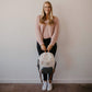 Parker Baby Diaper Backpack - Full Zip Diaper Bag With Insulated Pockets - Cream