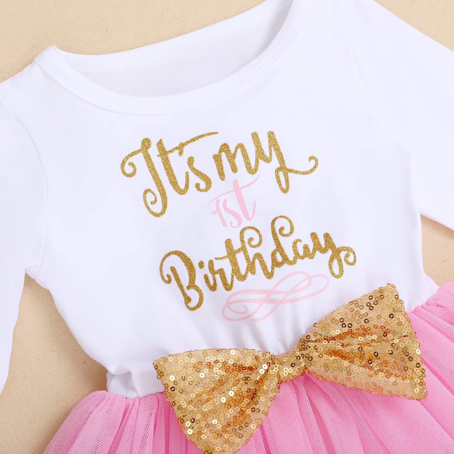 Winter Birthday Outfit Girl Its My 1St Birthday Mini Dress Cake Smash Outfit Baby Tulle Tutu Skirt Autumn Long Sleeve Mouse Firs