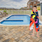 Dashn Products Hooded Bath Beach Towel For Kids - Dinosaur - Large 50'X30' Inch Cotton Soft Absorbent With Hood For Toddler, B