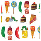 Bapronbaby Eric Carle Food Parade Splash Mat - Waterproof Catch-All For Under High Chairs, Floors, Tables, Playtime Or Arts & Cr