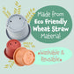 [8 PC] Stacking Cups for Rabbits - Wheat Straw Rabbit Toys with Cute Animal Designs - Bunny Stacking Cups to Play with Rabbits -