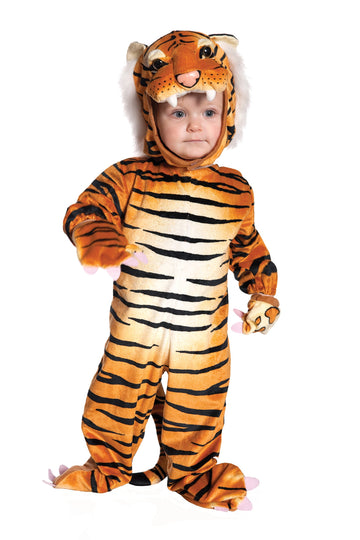 Underwraps Baby'S Tiger Costume Jumpsuit, Brown, Medium (18-24 Months)