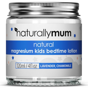 Naturallymum Naturally Mum - Magnesium Lotion For Kids & Babies [Natural & Safe] - Juniors Bedtime Lotion - Magnesium Sleep Crea