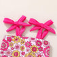 Younger Tree Toddler Girls Two Pieces Swimsuit Color Block Stripe Swimwear Summer Beach Bathing Suit 18M-5T(Roseo#Flower 12-18 M