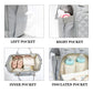 Ezgnuk Small Diaper Bag, Mini Baby Backpack, Multi-Function Waterproof Travel Tote Work Bag