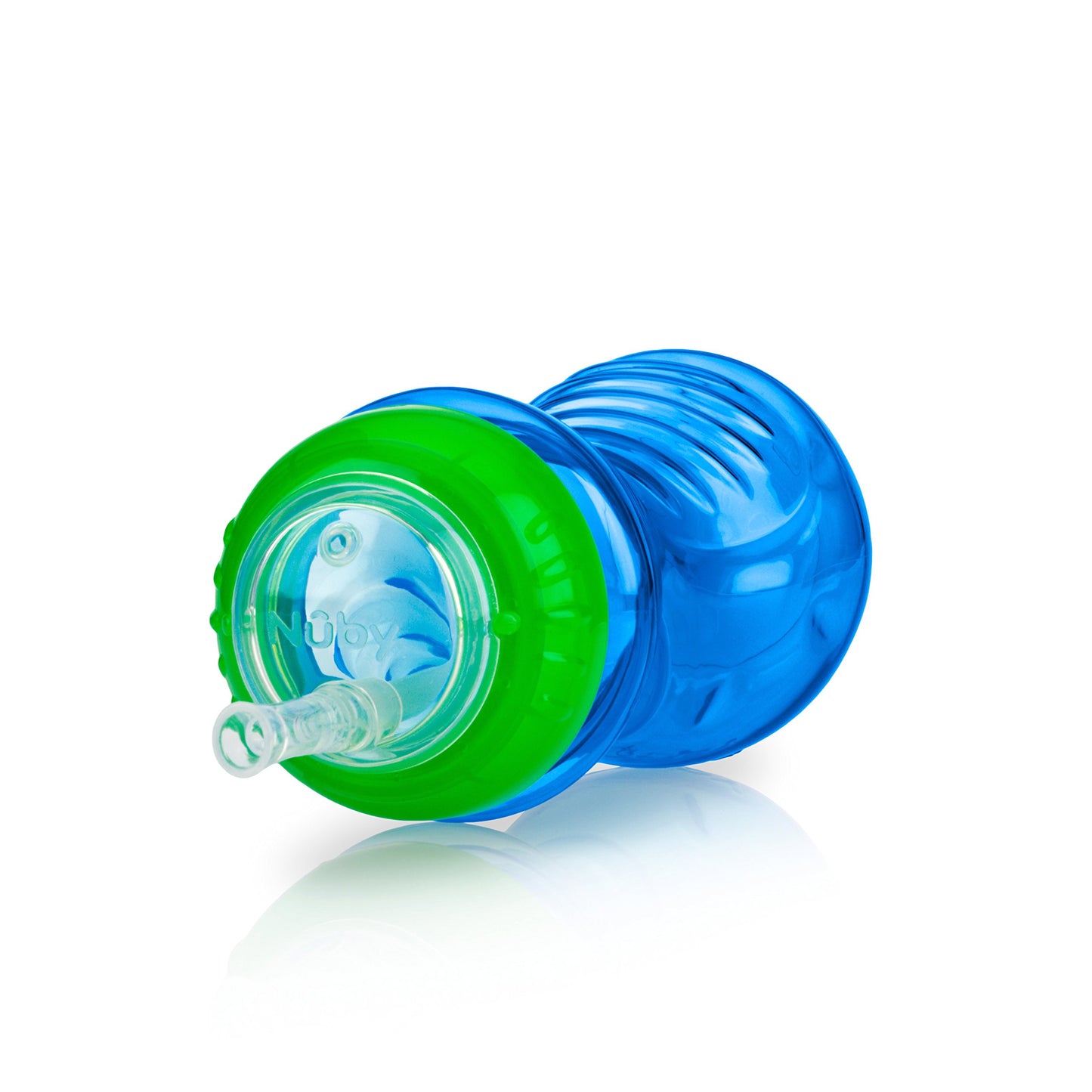 Nuby No-Spill Sippy Cup With Flex Straw For Boys - (3-Pack) 10-Ounce Bottles - Training Sippy Cups For Toddlers 12+ Months