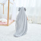 Hiphop Panda Bamboo Hooded Baby Towel - Soft Hooded Bath Towel For Babie, Toddler,Infant, For Boy And Girl - (Grey Elephant, 30