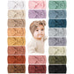 Prohouse 20Pcs Baby Nylon Headbands Hairbands Hair Bow Elastics For Baby Girls Newborn Infant Toddlers Kids(Clay)