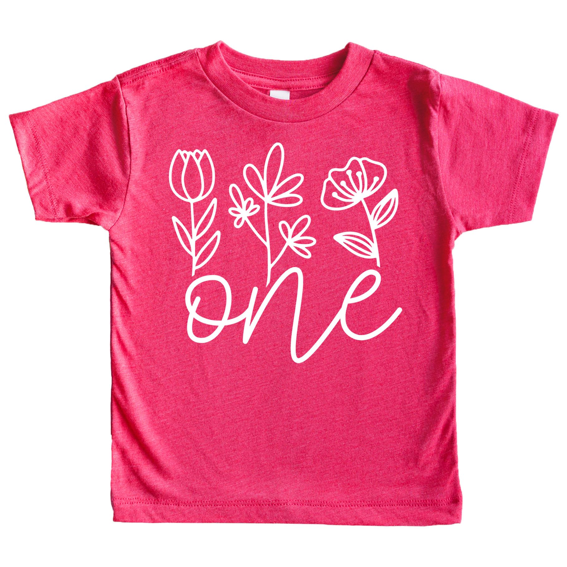 One Floral 1St Birthday Shirt For Baby Girls First Birthday Outfit Whi – Cutebab WBBAPB0C471KBWX