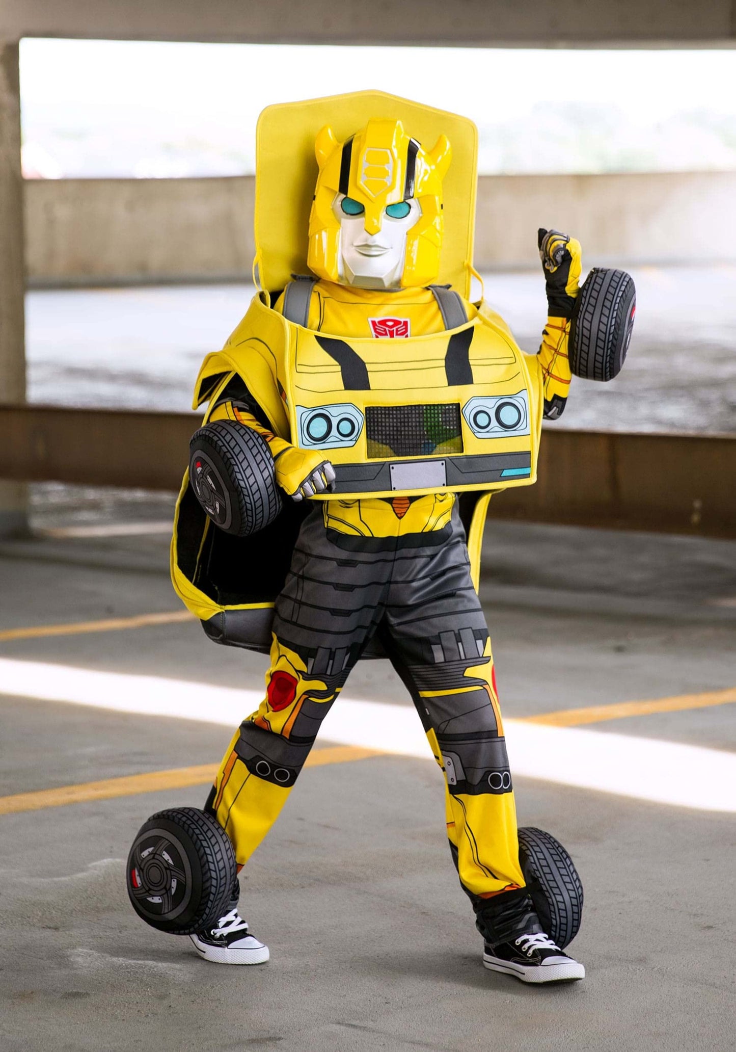 Disguise Transformers Kids Bumblebee Converting Costume - 4/6, Yellow
