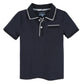 Andy & Evan Polo With Ribbing T Shirts For Boys - Infant Navy, Size 6/9 Months