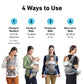 Graco Cradle Me 4 in 1 Baby Carrier | Includes Newborn Mode with No Insert Needed, Mineral Gray