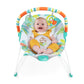 Bright Starts Rainforest Vibes 3-Point Harness Vibrating Baby Bouncer With-Toy Bar