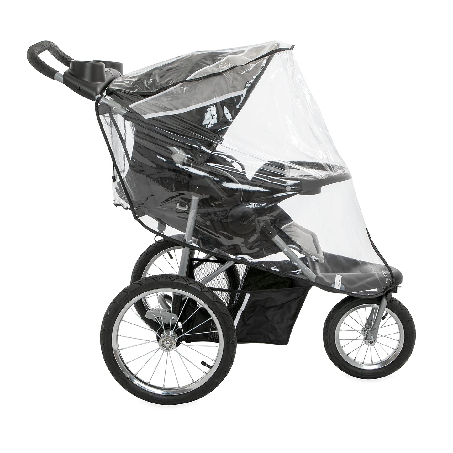 Nuby Rain Weather Shield For Jogging Stroller, Clear Stroller Cover With Storage Pocket, Only Fits Most Jogging Strollers