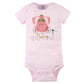 Gerber Baby Girls' 4-Pack Short Sleeve Onesies Bodysuits, Princess Pink, Newborn